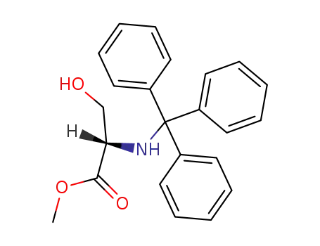 Molecular Structure of 4465-44-5 (N-Trityl-L-serine methyl ester)