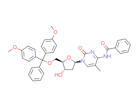 Cytidine,N-benzoyl-5'-O-[bis(4-methoxyphenyl)phenylmethyl]-2'-deoxy-5-methyl-(104579-03-5)