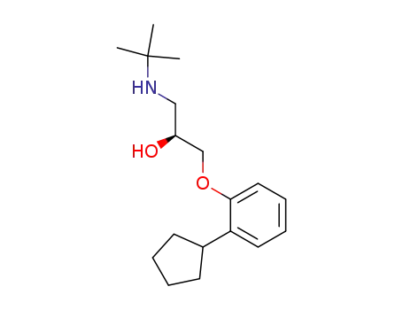 Molecular Structure of 38363-40-5 (Penbutolol)