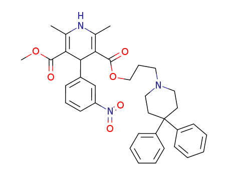 (S)-(+)-NIGULDIPINE HCL; (S)-1,4-DIHYDRO-2,6-DIMETHYL-4-(3-NITROPHENYL)-3,5-PYRID INEDICARBOXYLIC ACID,3-(4,4-DIPHENYL-PIPERIDIN-1-YL)PROPYL METHYL ESTER HCL