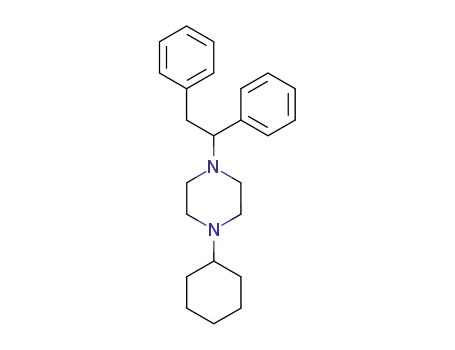 Molecular Structure of 52694-55-0 (1-cyclohexyl-4-(1,2-diphenylethyl)piperazine)