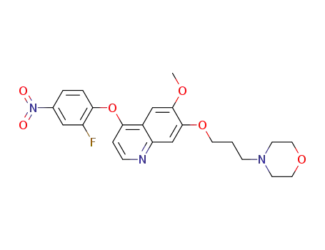 4-(3-((4-(2-fluoro-4-nitrophenoxy)-6-methoxyquinolin-7-yl)oxy)propyl)morpholine