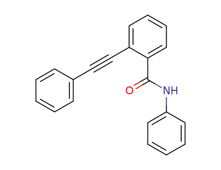 Molecular Structure of 82971-74-2 (Benzamide, N-phenyl-2-(phenylethynyl)-)