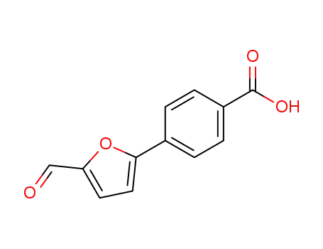 Molecular Structure of 39245-15-3 (4-(5-FORMYL-2-FURYL)BENZOIC ACID)
