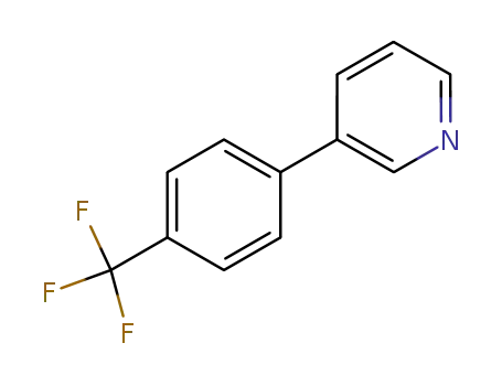 Molecular Structure of 426823-25-8 (3-(4-TRIFLUOROMETHYL)PHENYLPYRIDINE)