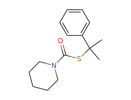 1-Piperidinecarbothioicacid, S-(1-methyl-1-phenylethyl) ester
