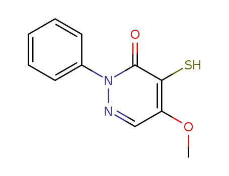 Molecular Structure of 5509-79-5 (5-methoxy-2-phenyl-4-thioxo-1,4-dihydropyridazin-3(2H)-one)