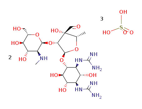 Molecular Structure of 3810-74-0 (Streptomycin sulfate)