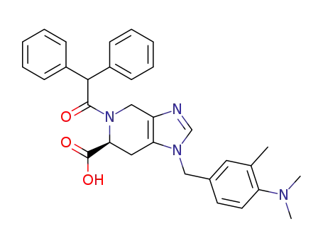 (6S)-1-[4-(dimethylamino)-3-methylbenzyl]-5-(diphenylacetyl)-4,5,6,7-tetrahydro-1H-imidazo[4,5-c]pyridine-6-carboxylic acid
