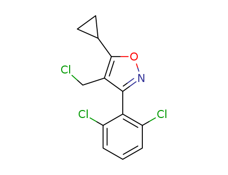 Isoxazole, 4-(chloromethyl)-5-cyclopropyl-3-(2,6-dichlorophenyl)-
