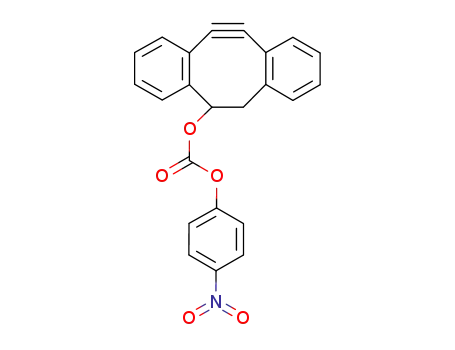 Molecular Structure of 1027338-09-5 (11,12-didehydro-5,6-dihydrodibenzo[a,e]cycloocten-5-yl carbonic acid 4-nitrophenyl ester)