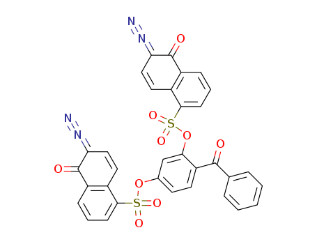 4-Benzoyl-1,3-phenylene bis(6-diazo-5,6-dihydro-5-oxonaphthalene-1-sulphonate) cas  31001-73-7