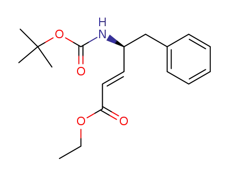 2-Pentenoic acid, 4-[[(1,1-dimethylethoxy)carbonyl]amino]-5-phenyl-,
ethyl ester, (2E,4S)-