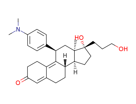 (8S,11R,13R,14S,17S)-11-[4-(dimethylamino)phenyl]-17-hydroxy-17-(3-hydroxypropyl)-13-methyl-1,2,6,7,8,11,12,14,15,16-decahydrocyclopenta[a]phenanthren-3-one