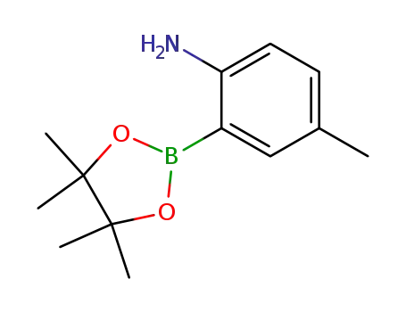 Molecular Structure of 948592-80-1 (2-AMINO-5-METHYLPHENYBORONIC ACID, PINACOL ESTER)