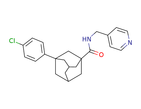 Cas no.915385-81-8 98% 3-(4-Chlorophenyl)-N-(4-pyridinylmethyl)tricyclo[3.3.1.1(3,7)]decane-1-carboxamide