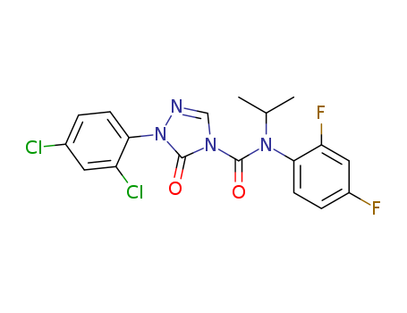 4H-1,2,4-Triazole-4-carboxaMide, 1-(2,4-dichlorophenyl) -N-(2,4-difluorophenyl)-1,5-dihydro-N-(1-Methylethyl)- 5-oxo- CAS No.212201-70-2