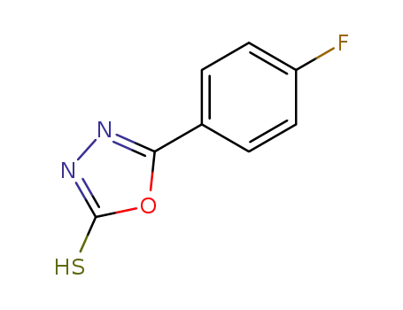 Molecular Structure of 203268-64-8 (5-(4-FLUORO-PHENYL)-[1,3,4]OXADIAZOLE-2-THIOL)