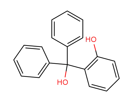 Molecular Structure of 6326-60-9 ((2-HYDROXYPHENYL)DIPHENYLMETHANOL)