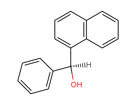 Molecular Structure of 1517-61-9 (1-Naphthalenemethanol, a-phenyl-, (S)-)