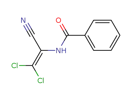 Molecular Structure of 49837-70-9 (Benzamide, N-(2,2-dichloro-1-cyanoethenyl)-)