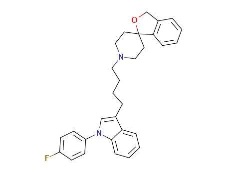 1'-(4-(1-(4-fluorophenyl)-1H-indol-3-yl)butyl)-3H-spiro[isobenzofuran-1,4'-piperidine](147817-50-3)