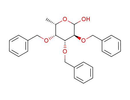 (3S,4R,5R,6S)-3,4,5-tris(benzyloxy)-6-methyltetrahydro-2H-pyran-2-ol