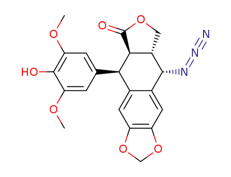 Molecular Structure of 117604-05-4 (4β-azido-4-deoxy-4′-demethylepipodophyllotoxin)