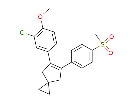 Spiro[2.4]hept-5-ene,
5-(3-chloro-4-methoxyphenyl)-6-[4-(methylsulfonyl)phenyl]-