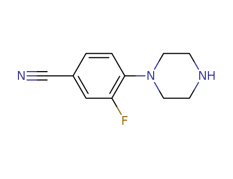 3-Fluoro-4-piperazinobenzonitrile 182181-38-0