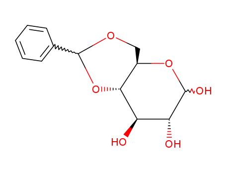 Molecular Structure of 97232-16-1 (4,6-O-Benzylidene-D-glucopyranose)