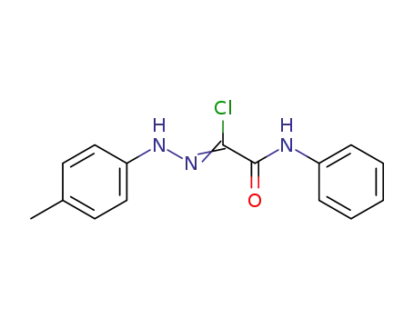 Molecular Structure of 33101-95-0 (Ethanehydrazonoyl chloride,
N-(4-methylphenyl)-2-oxo-2-(phenylamino)-)