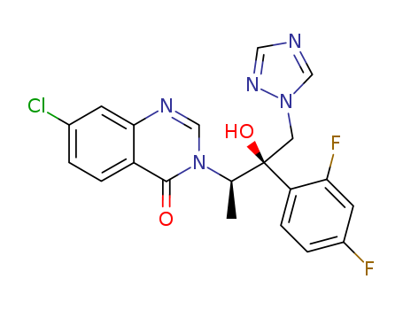 4(3H)-Quinazolinone,7-chloro-3-[(1R,2R)-2-(2,4-difluorophenyl)-2-hydroxy-1-methyl-3-(1H-1,2,4-triazol-1-yl)propyl]-