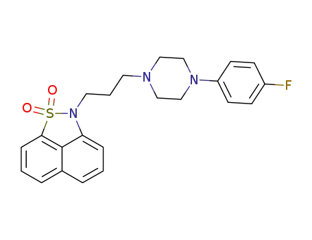 Molecular Structure of 127625-29-0 (Fananserin)