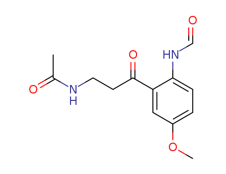 Acetamide,N-[3-[2-(formylamino)-5-methoxyphenyl]-3-oxopropyl]-