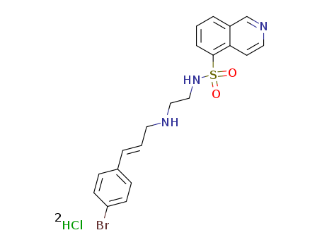 5-Isoquinolinesulfonamide,N-[2-[[3-(4-bromophenyl)-2-propen-1-yl]amino]ethyl]-, hydrochloride (1:2)