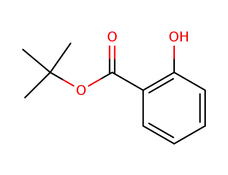 Molecular Structure of 23408-05-1 (Benzoic acid, 2-hydroxy-, 1,1-dimethylethyl ester)