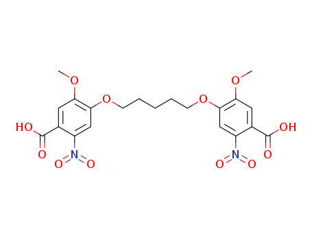 Benzoic acid, 4,4'-[1,5-pentanediylbis(oxy)]bis[5-methoxy-2-nitro-
