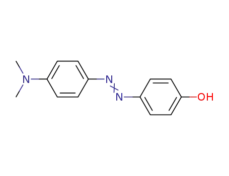 Molecular Structure of 2496-15-3 (4-HYDROXY-4'-DIMETHYLAMINOAZOBENZENE)