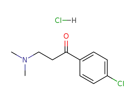 Molecular Structure of 1798-83-0 (1-(4-CHLOROPHENYL)-3-(DIMETHYLAMINO)PROPAN-1-ONE HYDROCHLORIDE)