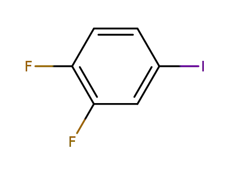 Molecular Structure of 64248-58-4 (1,2-Difluoro-4-iodobenzene)
