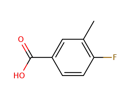 Molecular Structure of 403-15-6 (4-FLUORO-3-METHYLBENZOIC ACID)
