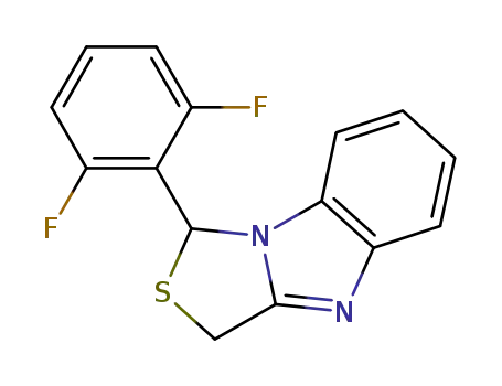 Molecular Structure of 138226-12-7 (1-(2',6'-difluorophenyl)-1H,3H-thiazolo(3,4-a)benzimidazole)