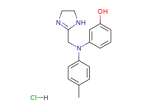 Phenol,3-[[(4,5-dihydro-1H-imidazol-2-yl)methyl](4-methylphenyl)amino]-, hydrochloride(1:1)