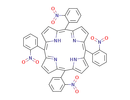 Molecular Structure of 37116-82-8 (5,10,15,20-TETRA(2-NITROPHENYL)PORPHYRIN)