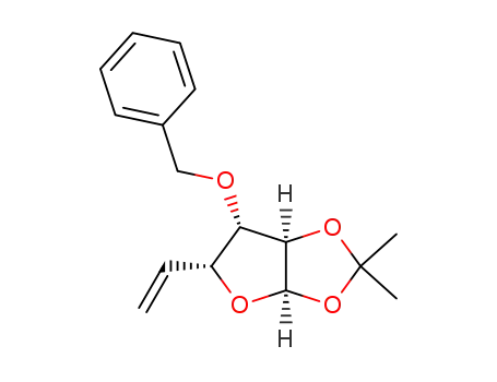 Molecular Structure of 19877-13-5 (1,2-O-ISOPROPYLIDENE-3-BENZYLOXY-5,6-DIDEOXY-GLUCOFURANOSE)