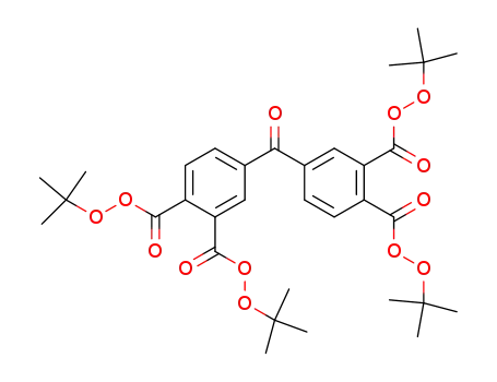 Molecular Structure of 77473-08-6 (3,3’,4,4’-Tetra(t-butyl peroxycarbonate) benzophenone)