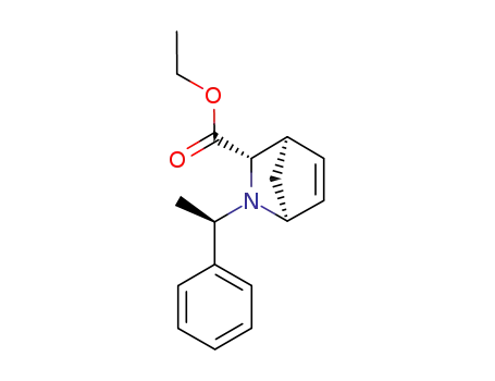 (1S,3S,4R)-2-((R)-1-phenyl-ethyl)-2-aza-bicyclo[2.2.1]hept-5-ene-3-carboxylic acid ethyl ester