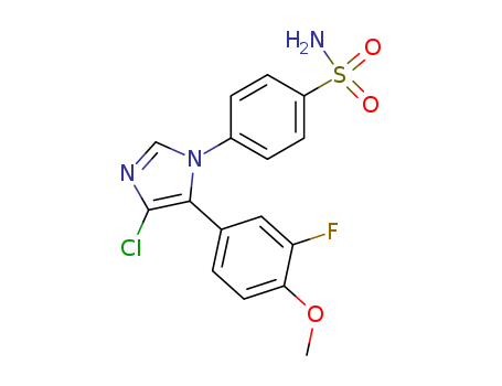 4-[4-CHLORO-5-(3-FLUORO-4-METHOXY-PHENYL)IMIDAZOL-1-YL]BENZENESULFONAM IDE