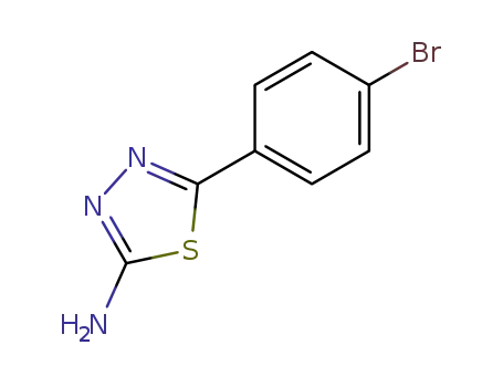 Molecular Structure of 13178-12-6 (2-AMINO-5-(4-BROMOPHENYL)-1,3,4-THIADIAZOLE)